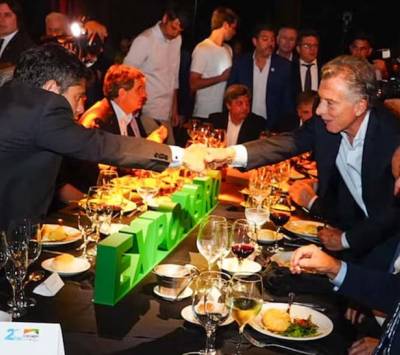 Macri y Kicillof compartieron una cena en la inauguración de la Expoagro de San Nicolás